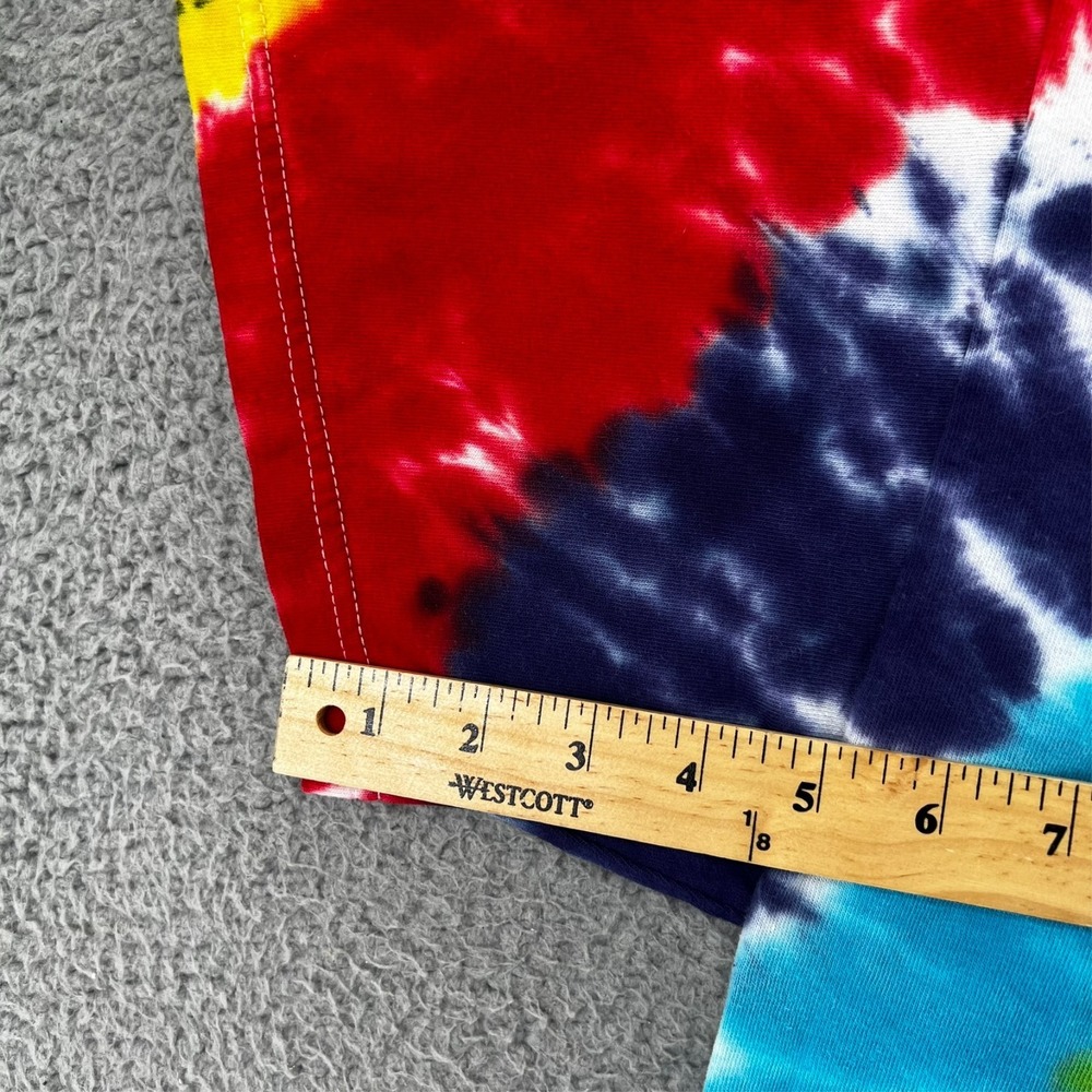 FREEZE Brand Tie Dye T-Shirt Adult Large Multi-Color Spiral Swirl Boho Grunge - Picture 8 of 13